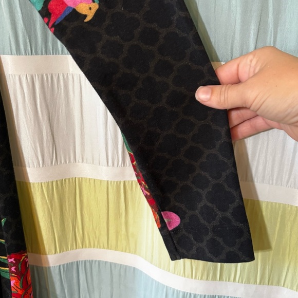 Soft Surroundings Wear Anywhere Tropical Floral Faux Wrap Maxi Dress Sz Large - Picture 4 of 10